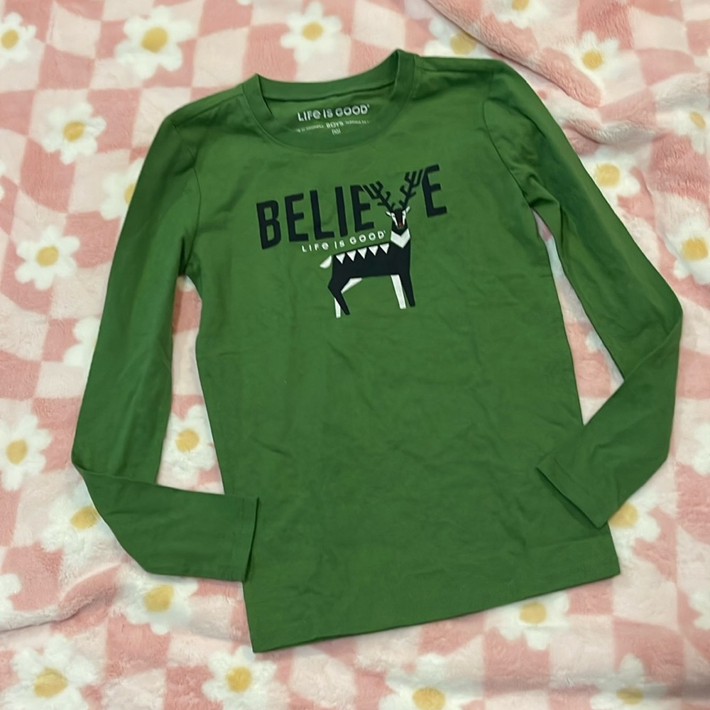 NWOT kid’s l/s Life is Good tshirt 10